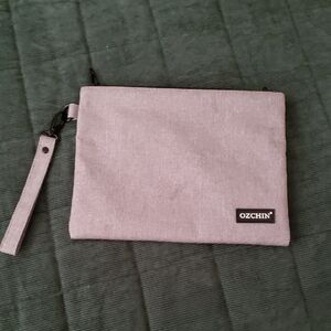 Smell Proof Ozchin Gray Wristlet Pouch